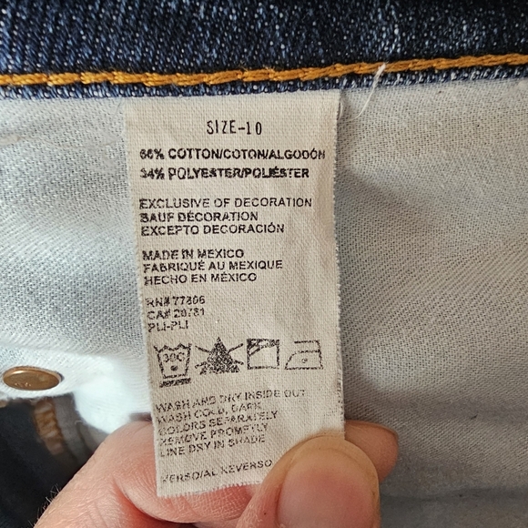 Tommy Hilfiger Vintage Y2K Blue Straight Cropped Jeans Classic Style - Picture 12 of 14